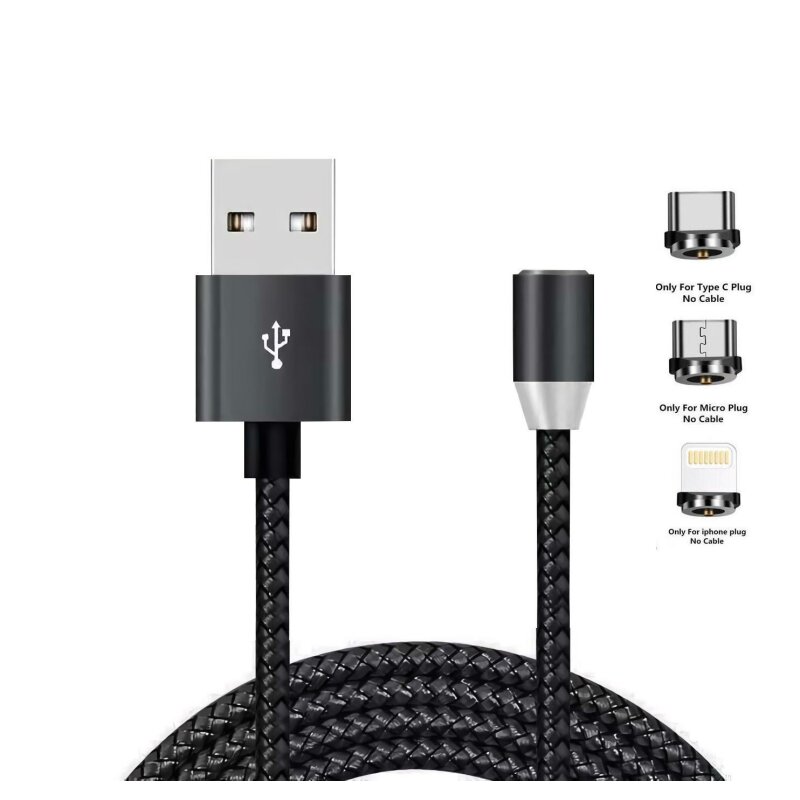Магнітний кабель USB XOKO SC-350 Magneto, 3 в 1 - Lightning, Micro USB, Type-C, 1.20 м