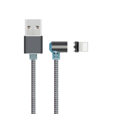 Магнітний кабель USB XoKo SC-375 Magneto Game Lightning 1 м (сірий)