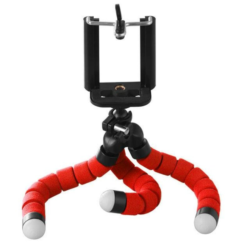 Штатив настільний XoKo з утримувачем для телефону/GoPro/фотоапарата Octopus SS-001 Red