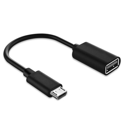 Адаптер OTG XOKO AC-130 USB-MicroUSB з кабелем чорний