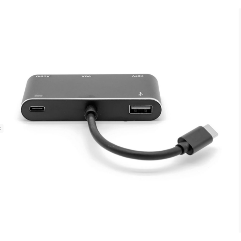 Перехідник USB-C на HDMI/VGA/AUDIO/USB3.0 Adapter з PD зарядкою