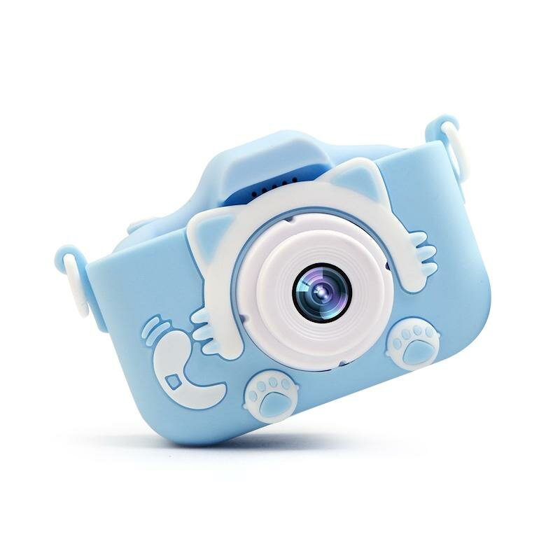Силіконовий чохол та ремінець для цифрового дитячого фотоапарата XOKO KVR-001 блакитний