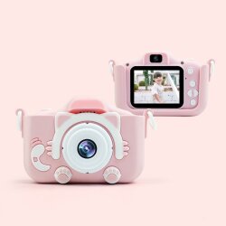 Силіконовий чохол та ремінець для цифрового дитячого фотоапарата XOKO KVR-001 Рожевий