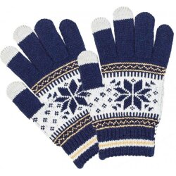 Рукавички XoKo для сенсорних екранів Ornament Blue (XK-TouchGloves-BB)