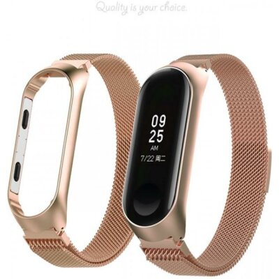 Ремінець XoKo Milan Xiaomi Mi Band 3/4 Rose Pink (ХК-MI-PR-Rose pink)