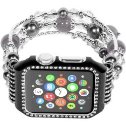 Ремінець XoKo Bracelet Crystal для Apple Watch 38mm Black (XK-AP-BRBK)