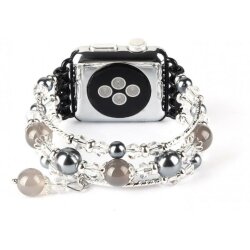 Ремінець XoKo Bracelet Crystal для Apple Watch 38mm Black (XK-AP-BRBK)