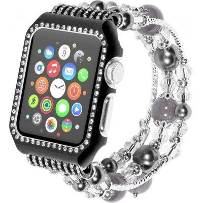 Ремінець XoKo Bracelet Crystal для Apple Watch 38mm Black (XK-AP-BRBK)