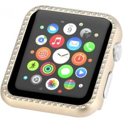 Бампер XoKo Aluminium Diamond зі стразами для Apple Watch 38mm (XK-AP-DMGD)