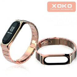Ремінець XoKo Premium для Mi Band 3/4 Rose Gold (XK-XM-SB-RGD)