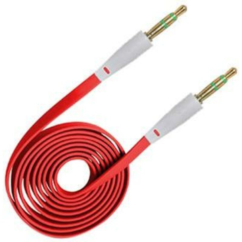 AUX кабель XoKo AUX-010 Flat 1 м Red