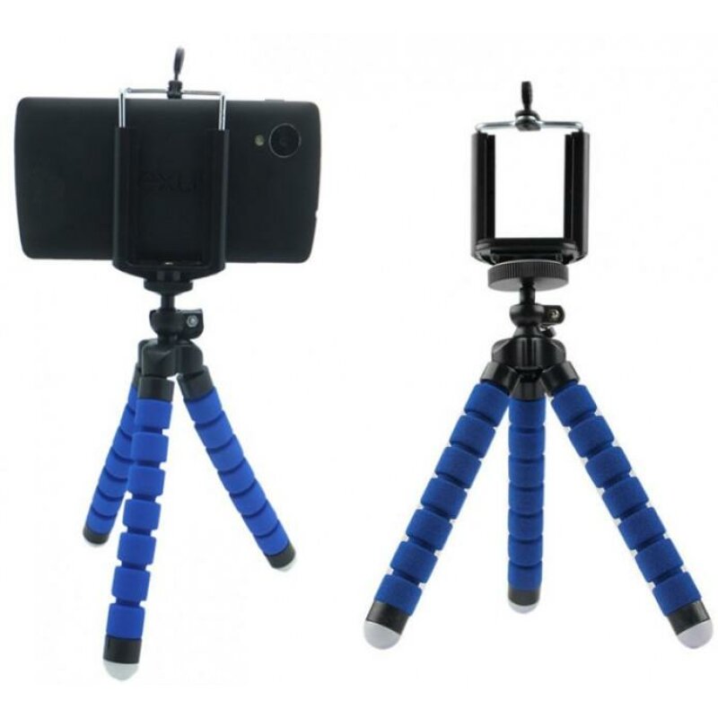 Штатив настільний XoKo з утримувачем для телефону/GoPro/фотоапарата Octopus SS-001 Blue