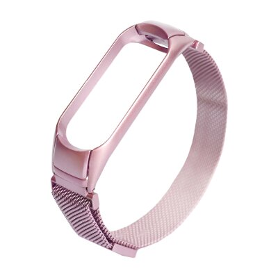 Ремінець XoKo Milanese Magnetic для Xiaomi Mi Band 3/4 Pink (XK-XM-NI-PNK)