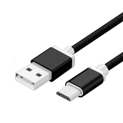 Кабель USB XOKO SC-100 Nylon Black, Micro USB, 1.20 м