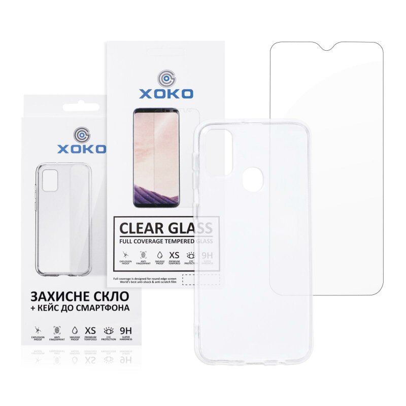 Чохол XOKO Ultra Air + Захисне скло Ultra Clear Samsung Galaxy M21