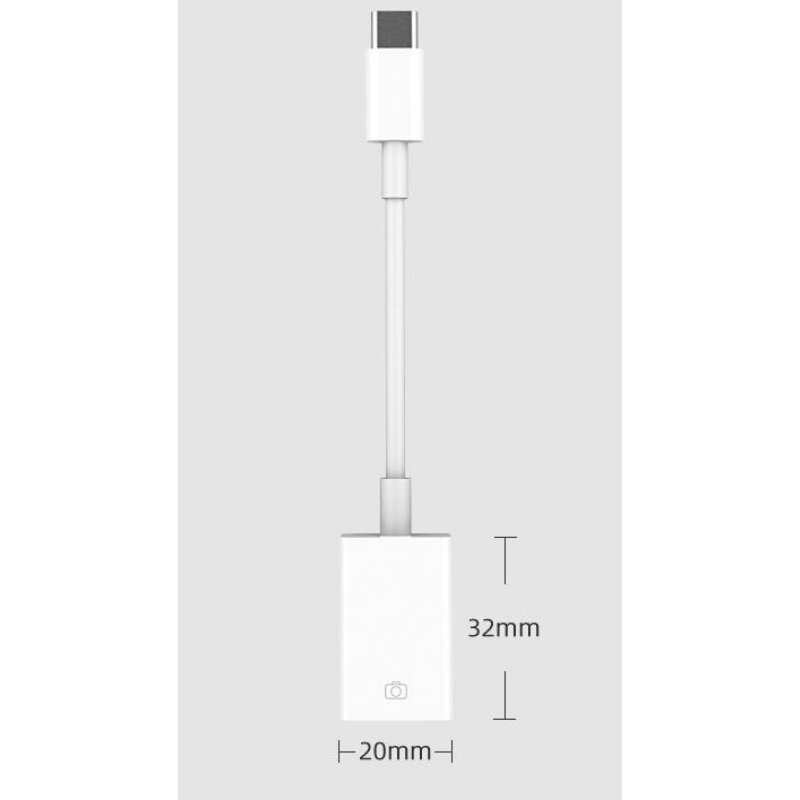 Адаптер XOKO MH-360 Type-C - USB із кабелем білий