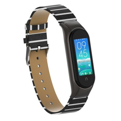 Ремінець ХоКо Leather Premium Band для Xiaomi Mi band 5 Black