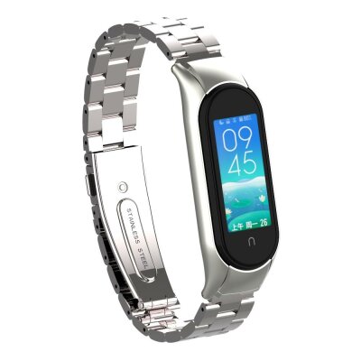 Ремінець ХоКо Metal Premium Band для Xiaomi Mi band 5 Silver