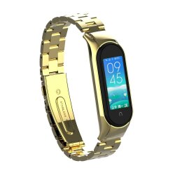 Ремінець ХоКо Metal Premium Band для Xiaomi Mi band 5 Gold