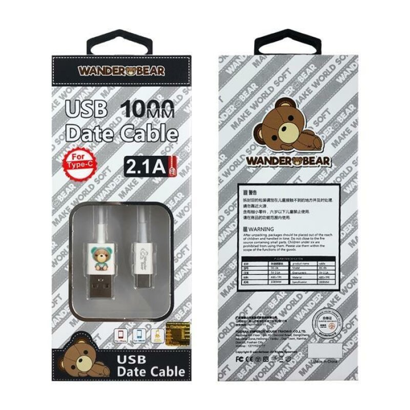 Кабель XOKO WanderBear USB Type-C SC-007a 1m