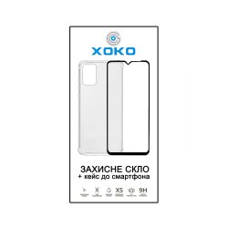 Чохол XOKO Ultra Air + Захисне скло XOKO до Samsung A02s Black