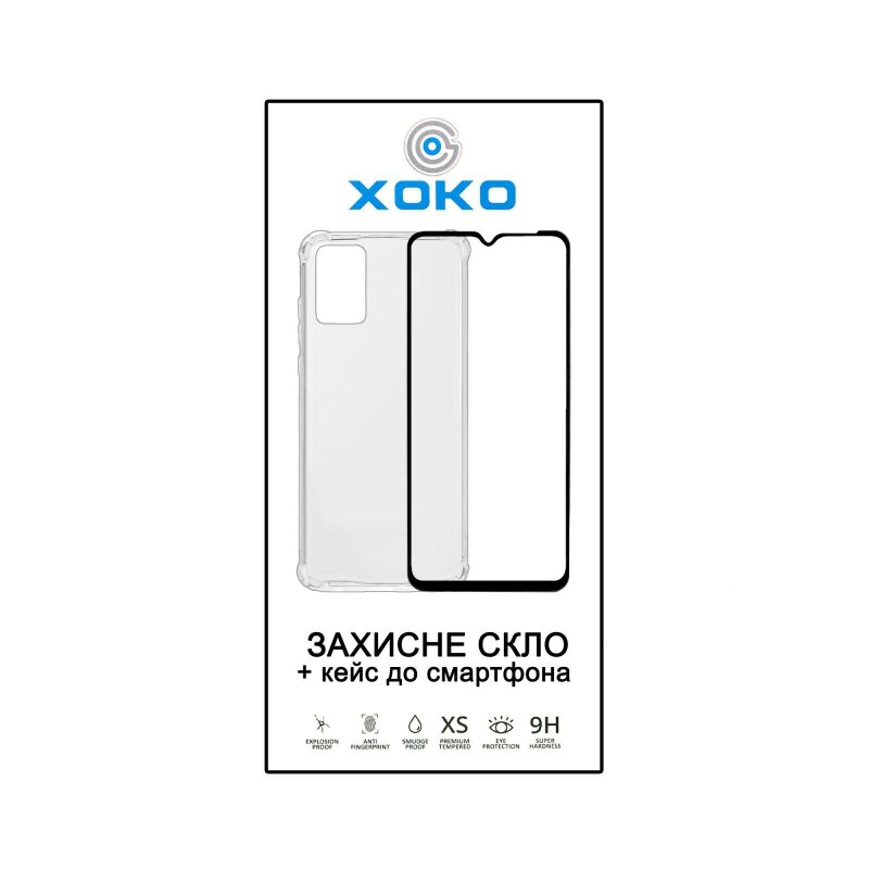Чохол XOKO Ultra Air + Захисне скло XOKO до Samsung A02s Black