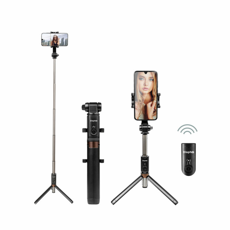 Трипод Dispho WS-18002 Selfie Stick Tripod Bluetooth Black
