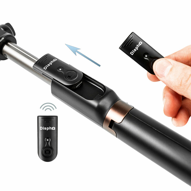 Трипод Dispho WS-18002 Selfie Stick Tripod Bluetooth Black - Зображення 2