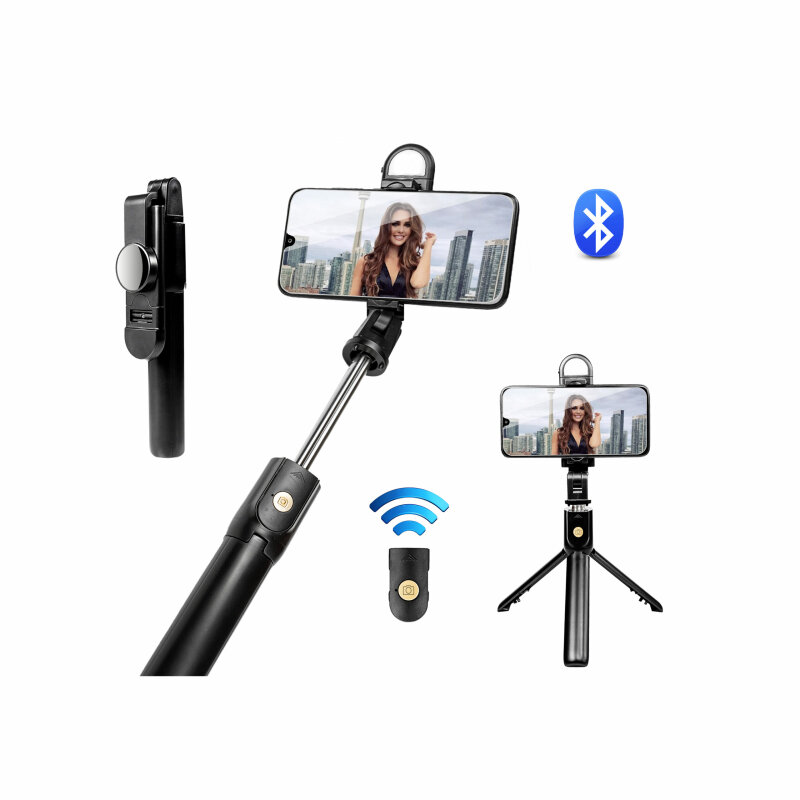 Трипод XOKO K10-s LED Selfie Stick Tripod Bluetooth Black