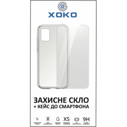 Комплект панель + скло XOKO для Samsung Galaxy A02 Transparent