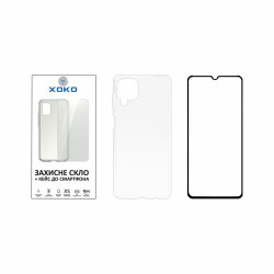 Комплект панель + скло XOKO для Samsung Galaxy A12 Transparent