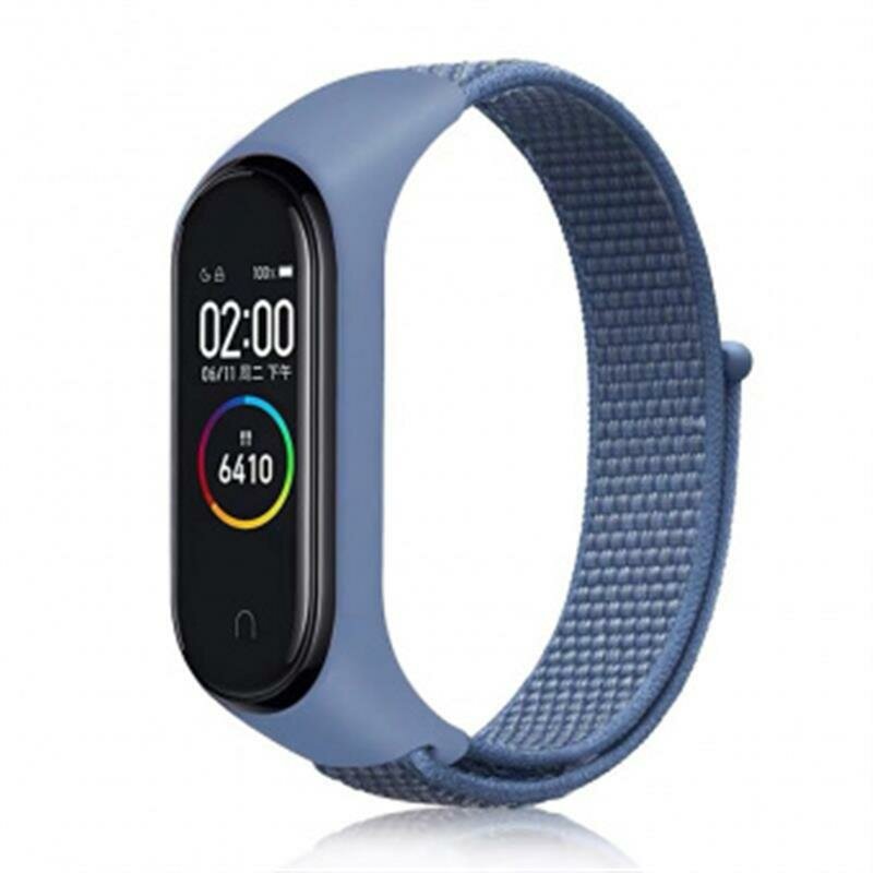 Ремінець XoKo Nylon для Xiaomi Mi Smart Band 4/5/6 Blue