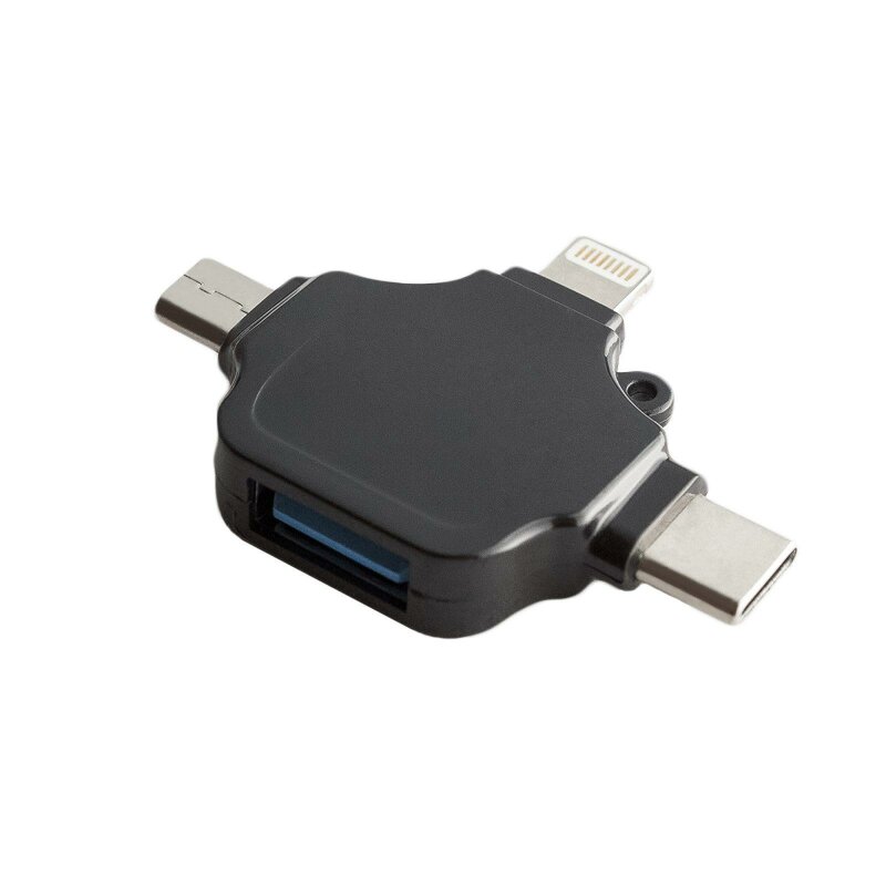 Перехідник XOKO AC-330 3.0 USB Type-C/MicroUSB/Lightning