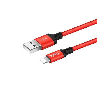 USB кабель Hoco X14 Times Speed ​​MicroUSB Red/Black 1m