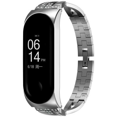 Ремінець XoKo для Xiaomi Mi Band 3/4 Silver