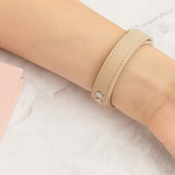 Ремінець ХоКо Leather Premium Band для Xiaomi Mi Band 5/6 White Gold
