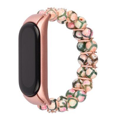 Ремінець ХоКо Metal Premium Band для Xiaomi Mi Band 5/6 Jewerly Pink