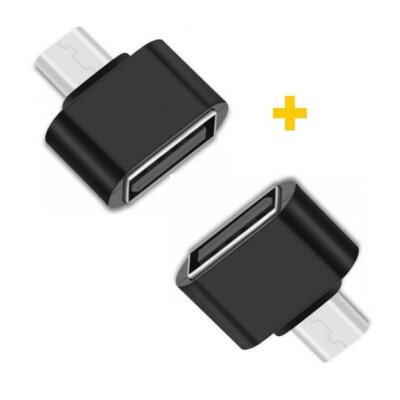 Адаптер для кабелю XOKO AC-050 USB - Micro USB Black 2 шт
