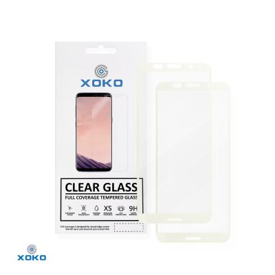 Захисне скло XOKO Full glue Huawei Y5 (2018) White (2 штуки в комплекті)