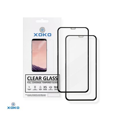Захисне скло XOKO Full glue iPhone 11 Black (2 штуки в комплекті)