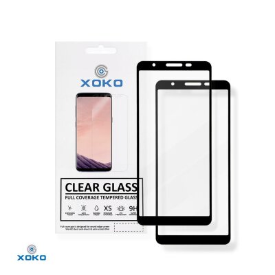 Захисне скло XOKO Full glue Samsung A013 (A01 Core) Black (2 штуки в комплекті)