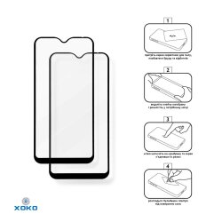 Захисне скло Full glue Samsung A015 (A01)/M015 (M01) (2 шт. у комплекті)