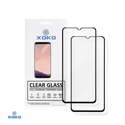 Захисне скло XOKO Full glue Samsung A025 (A02s) Black (2 штуки в комплекті)