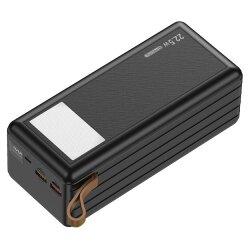 Універсальна мобільна батарея Proda PD-P82 50000 mAh 22.5W з кабелями Type-C-lightning-micro USB та ліхатерм, чорний