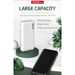 УМБ Proda Power Bank PD-P70 20000mAh чорний