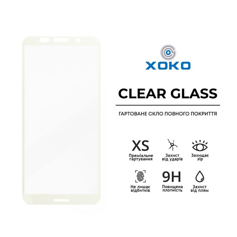 Комплект панель + скло XOKO для Huawei Y5 (2018) Transparent