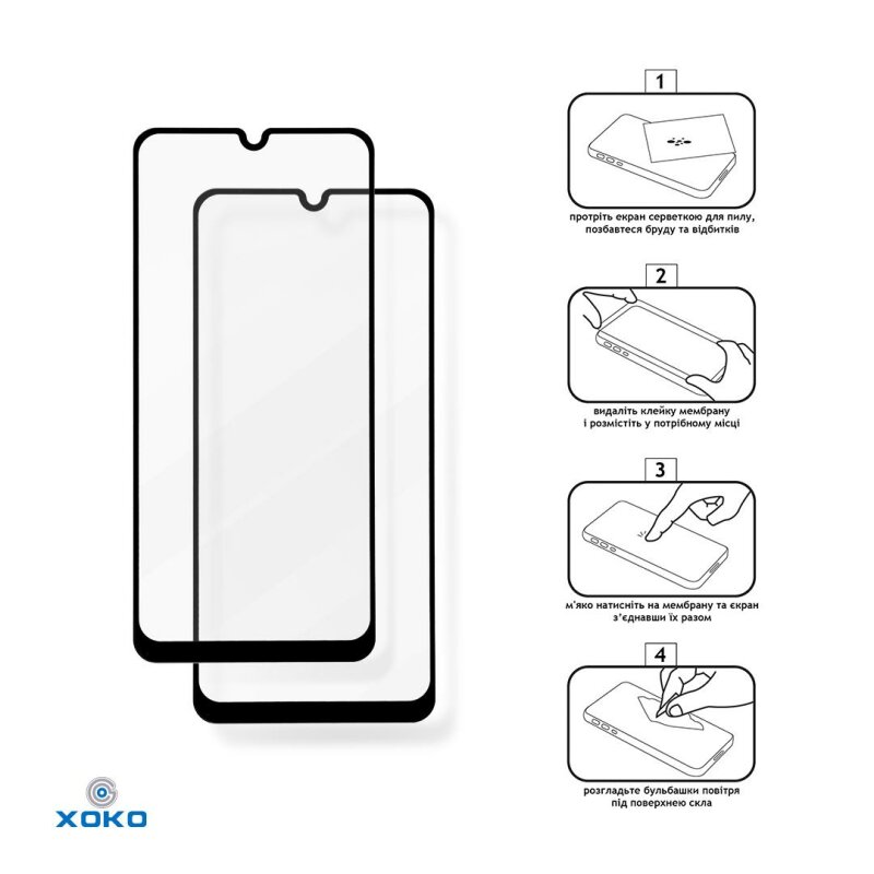 Комплект панель + скло XOKO для Samsung A515 (A51) Transparent
