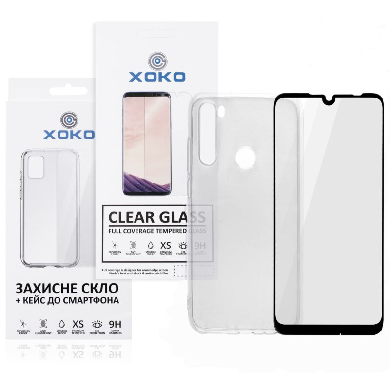 Комплект панель + скло XOKO для Xiaomi Redmi Note 8t Transparent