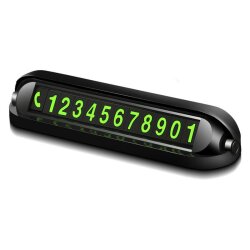 Автовізитка з номером телефону в авто для паркування XOKO Number Detect 001 (Паркувальна карта) Black