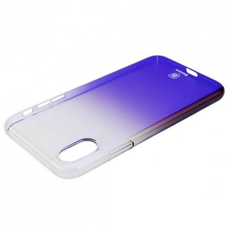 Чохол Baseus Simple Series for iPhone X (GC01) Transparent Blue